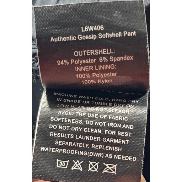 Women's 686 Gossip Softshell Snowboard Pant Black Size Medium L6W406-BLK - Picture 13 of 13